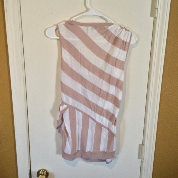 L.A.M.B. women's XS cotton linen blend twisty tank - Picture 5 of 6